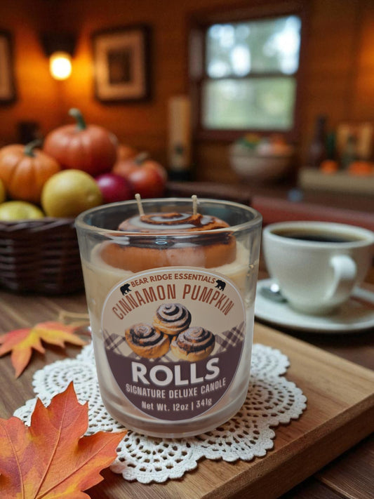 Cinnamon Pumpkin Roll Deluxe Candle 10 oz