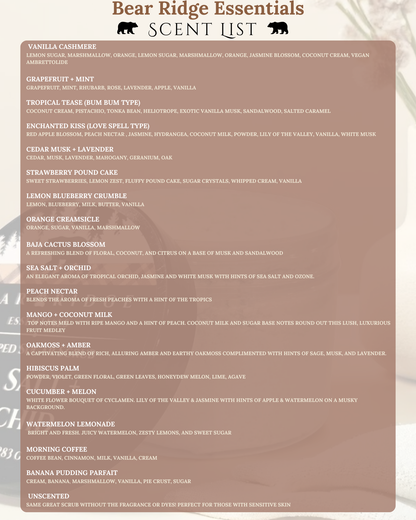 Whipped Sugar Scrubs